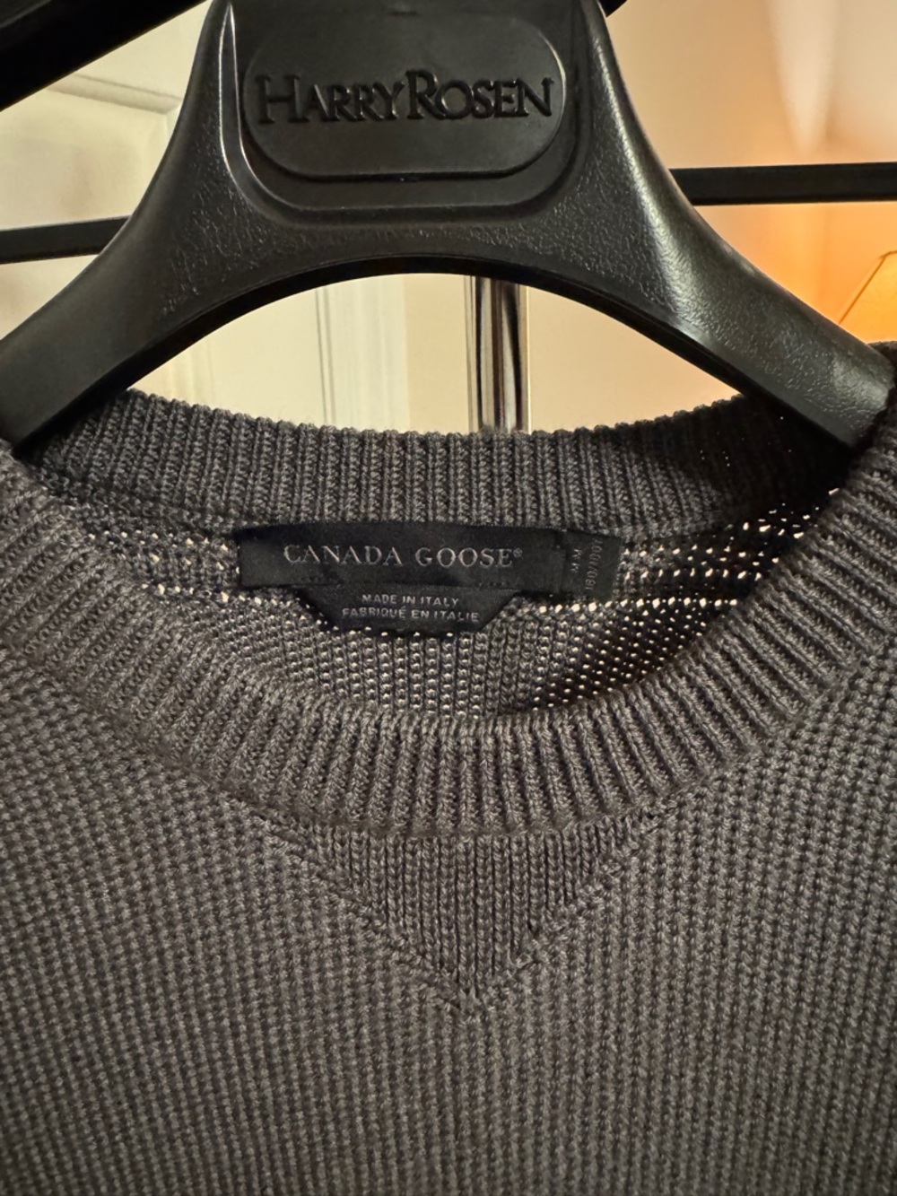 Canada Goose Men's Crewneck Sweater - Charcoal
